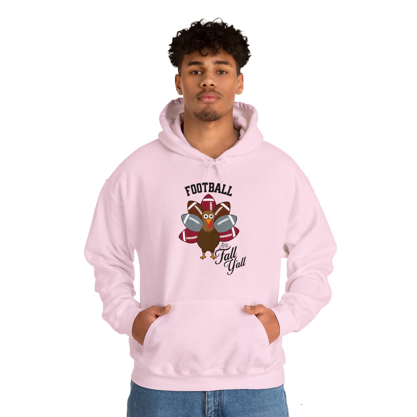 Custom Crimson and Gray Football and Fall Hooded Sweatshirt