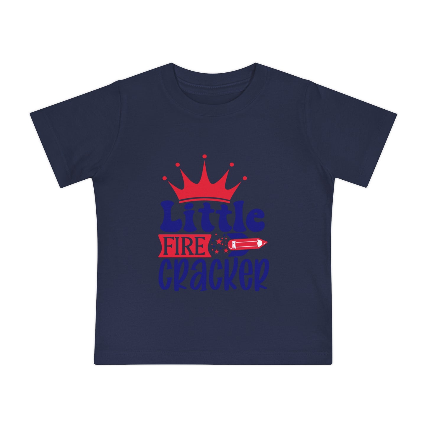 Little firecracker 4th of July Baby Short Sleeve T-Shirt Patriotic