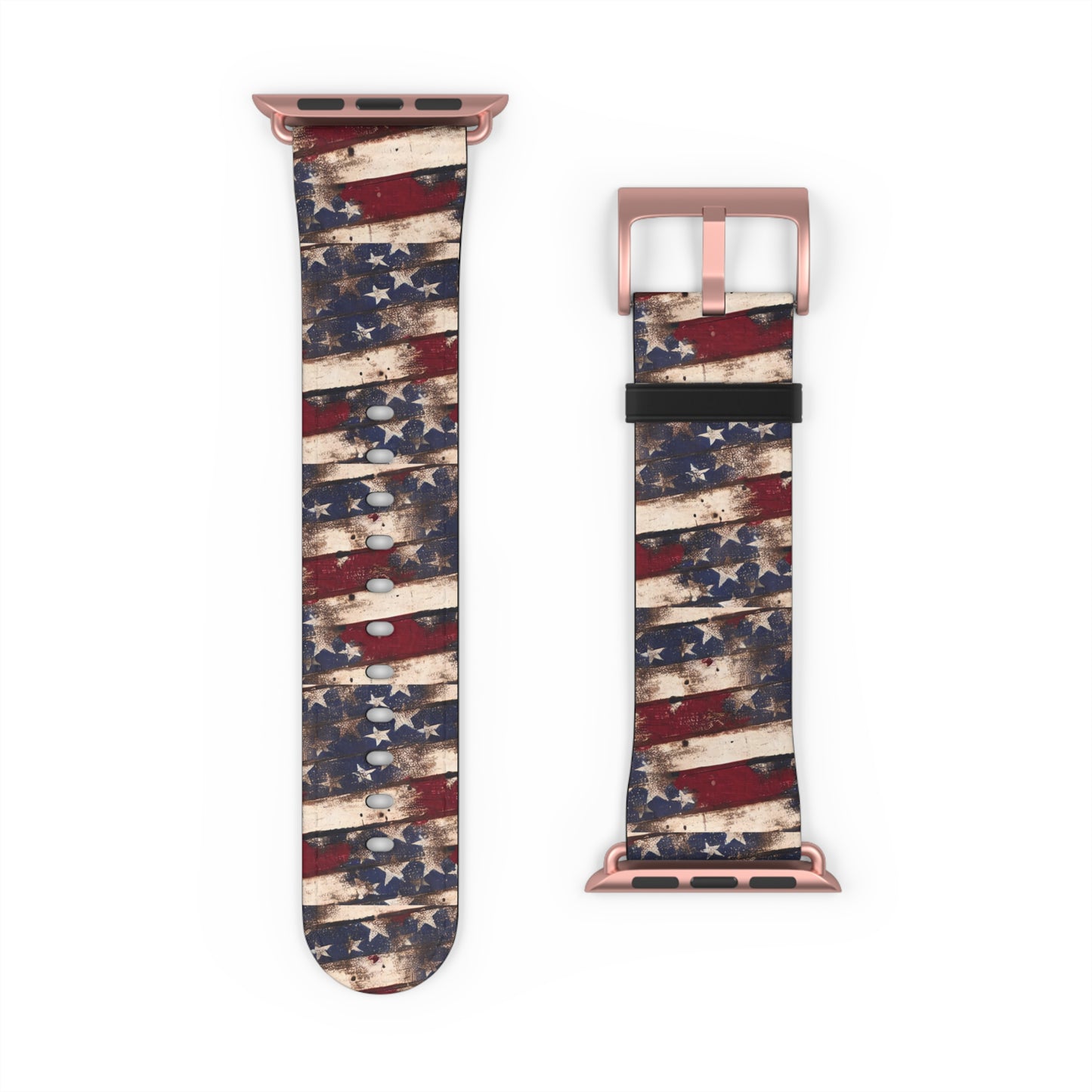Distressed American Flag Apple Watch Band