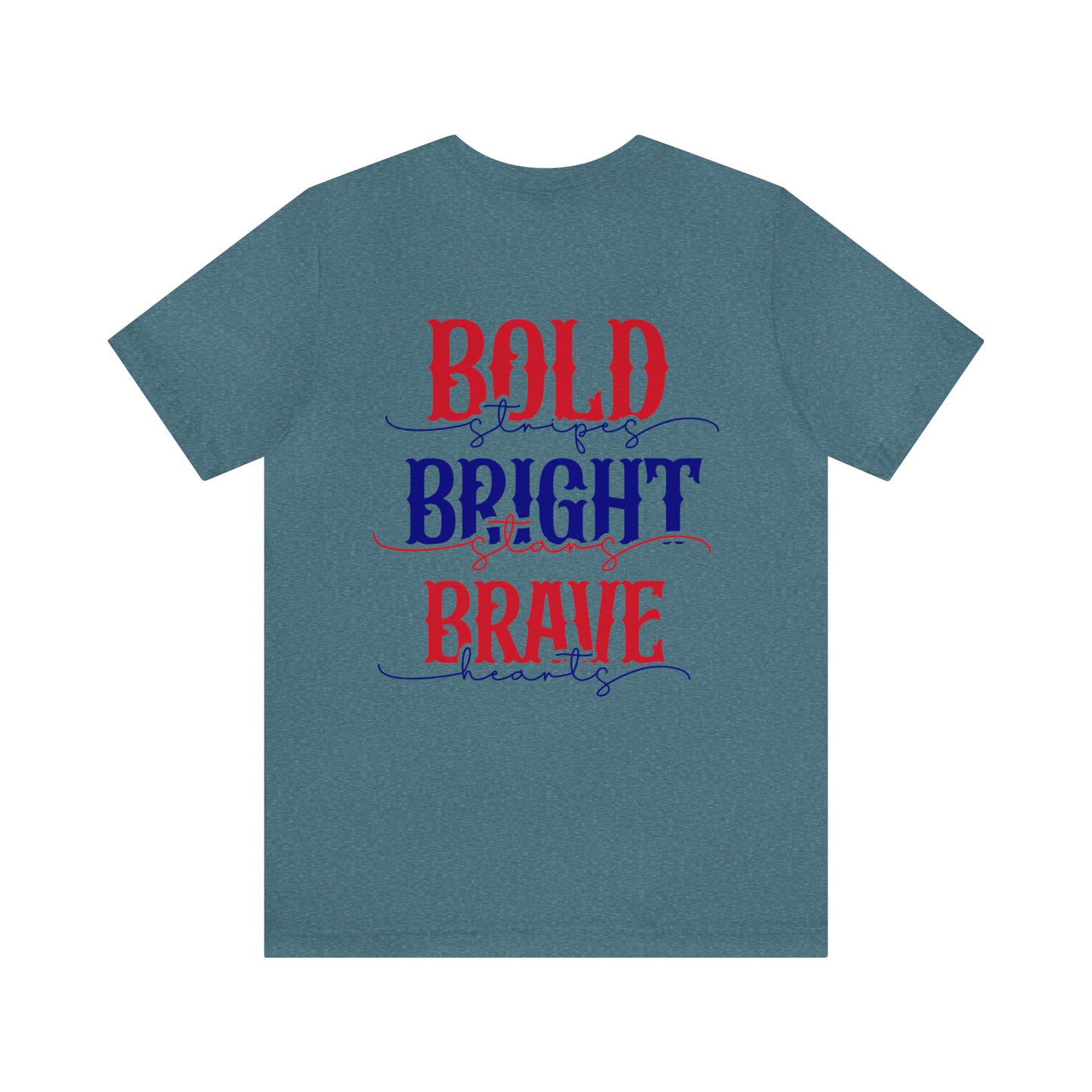 American Flag Unisex Jersey Short Sleeve Tee Patriotic July 4th