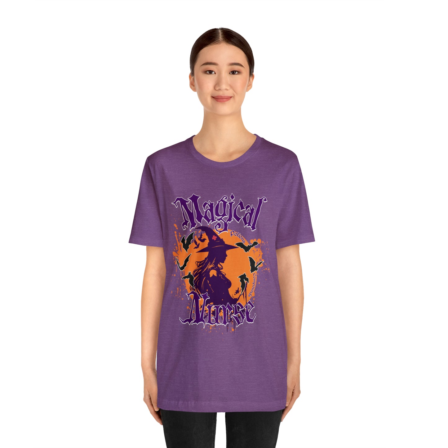 Magical Nurse Halloween short sleeved shirt