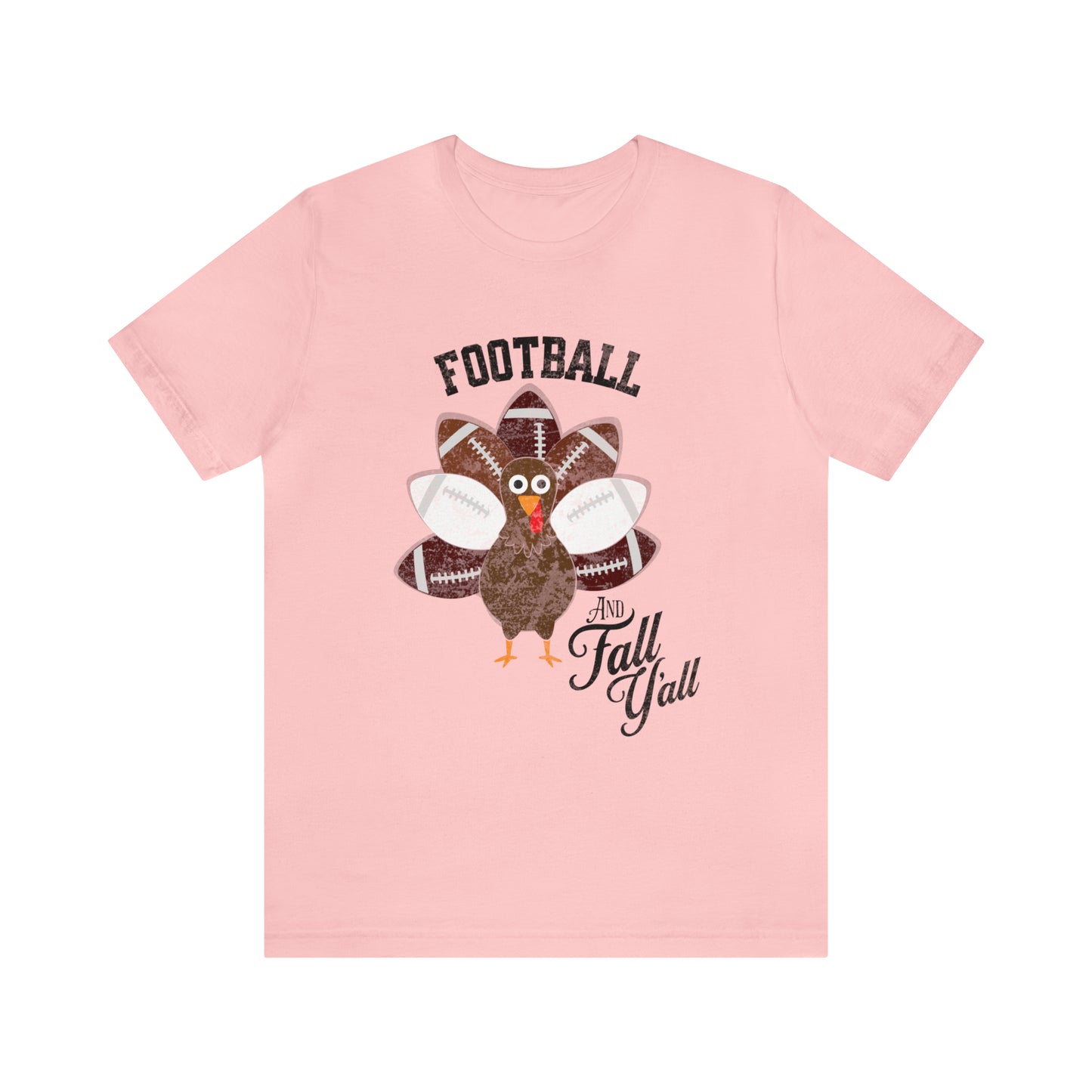 Vintage Dark Red and White Football and Fall Short Sleeve Tee, Football and turkey shirt, Texas A&M