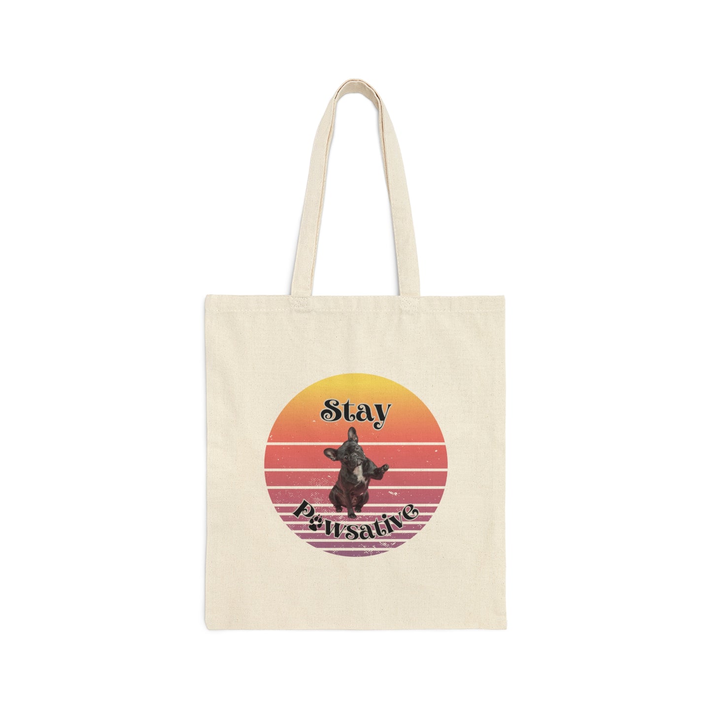 French Bulldog Cotton Canvas Tote Bag Frenchie tote