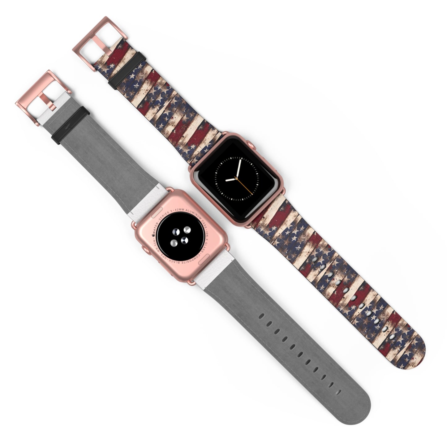 Distressed American Flag Apple Watch Band