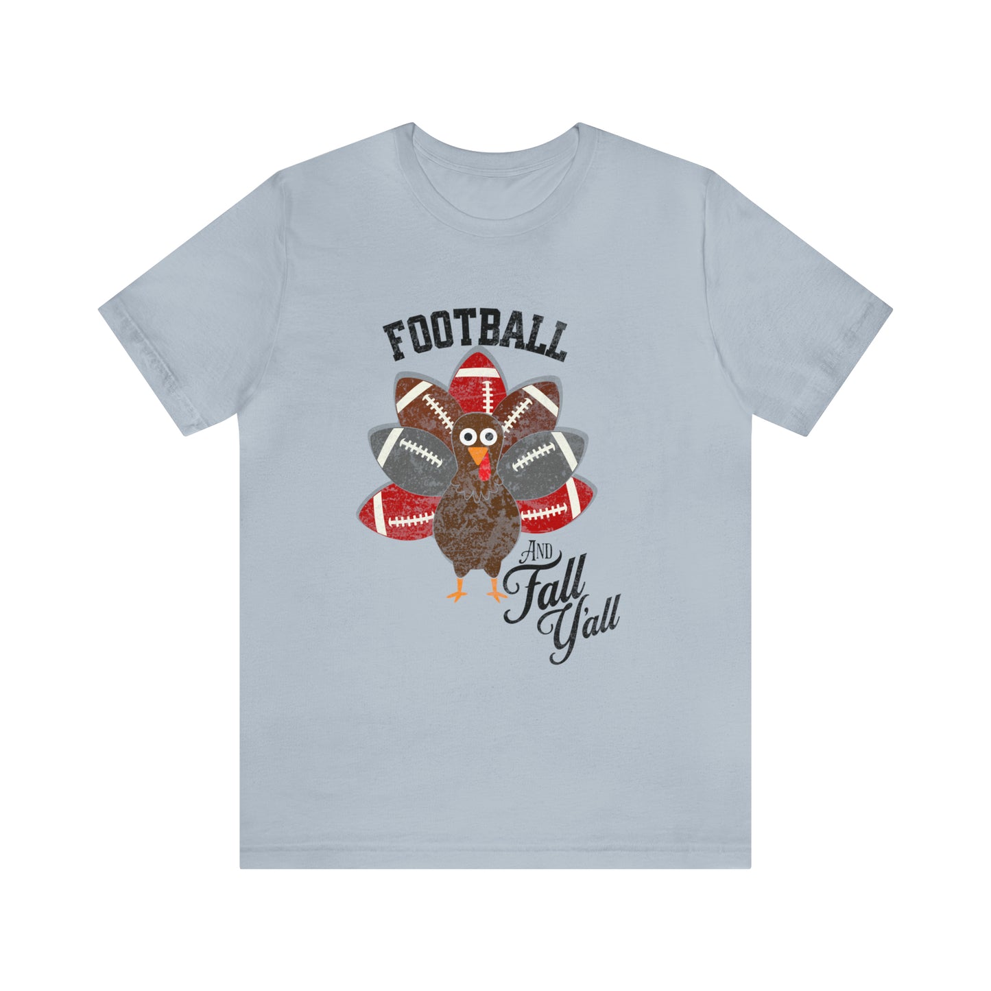 Vintage Red and Gray Football Short Sleeve Tee, Football and turkey shirt, Ohio State
