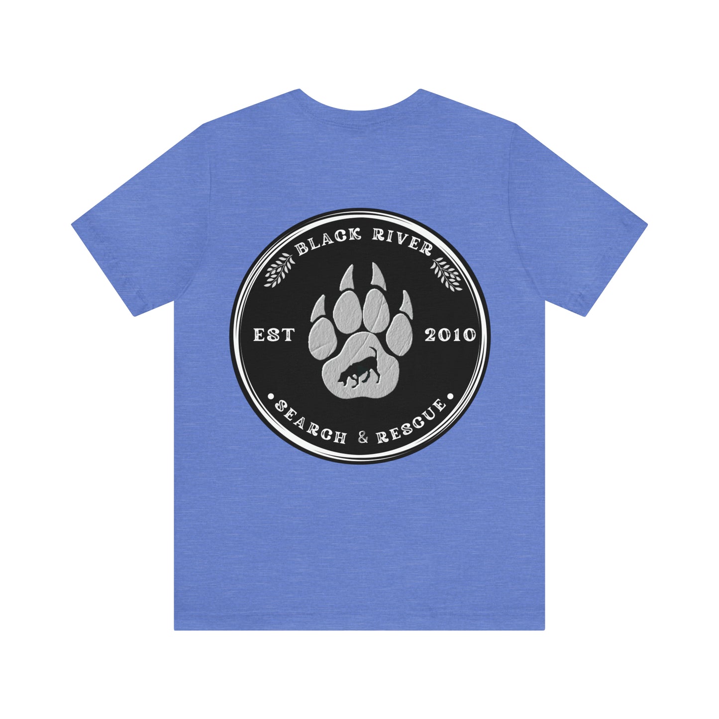 Black River Search & Rescue Logo Black Unisex Jersey Short Sleeve Tee