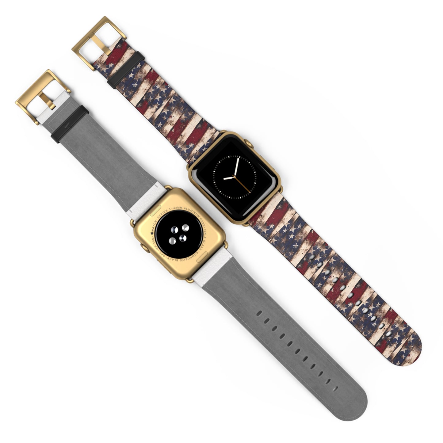 Distressed American Flag Apple Watch Band