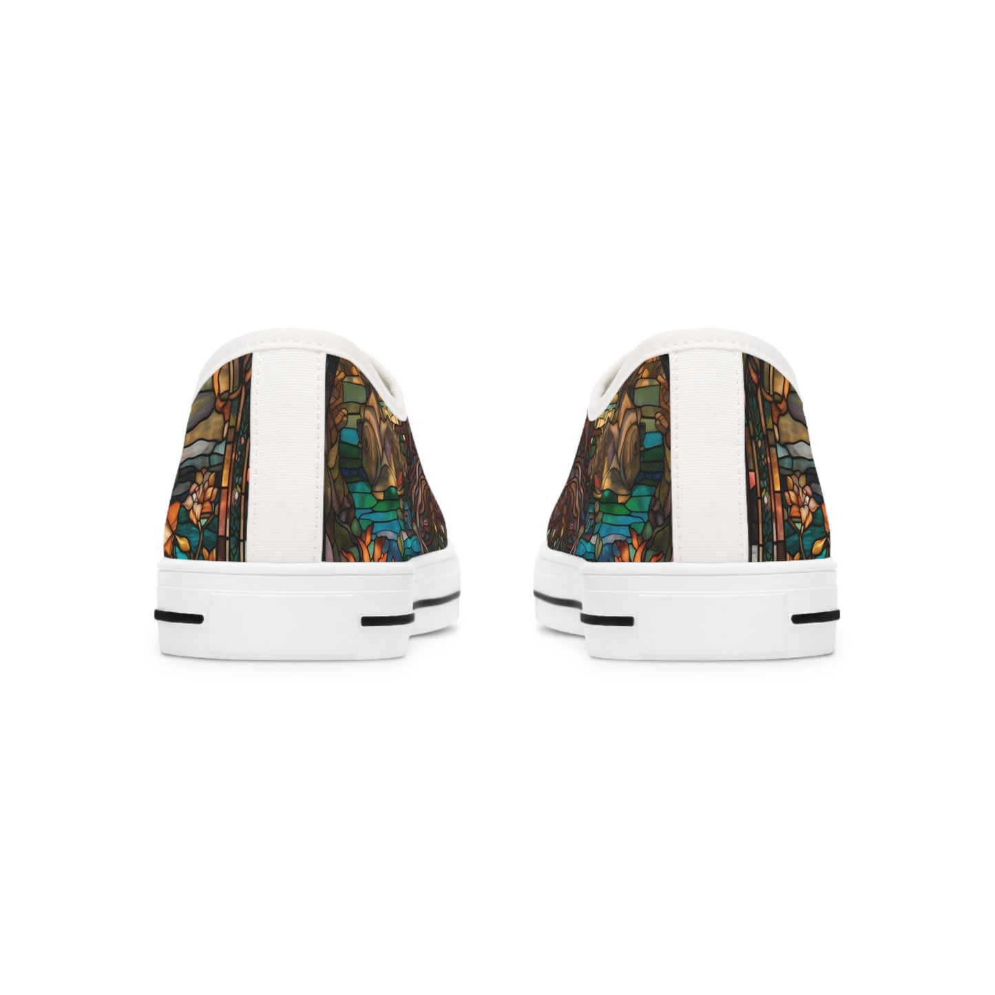 Women's Low Top Sneakers, Mermaid, Sea