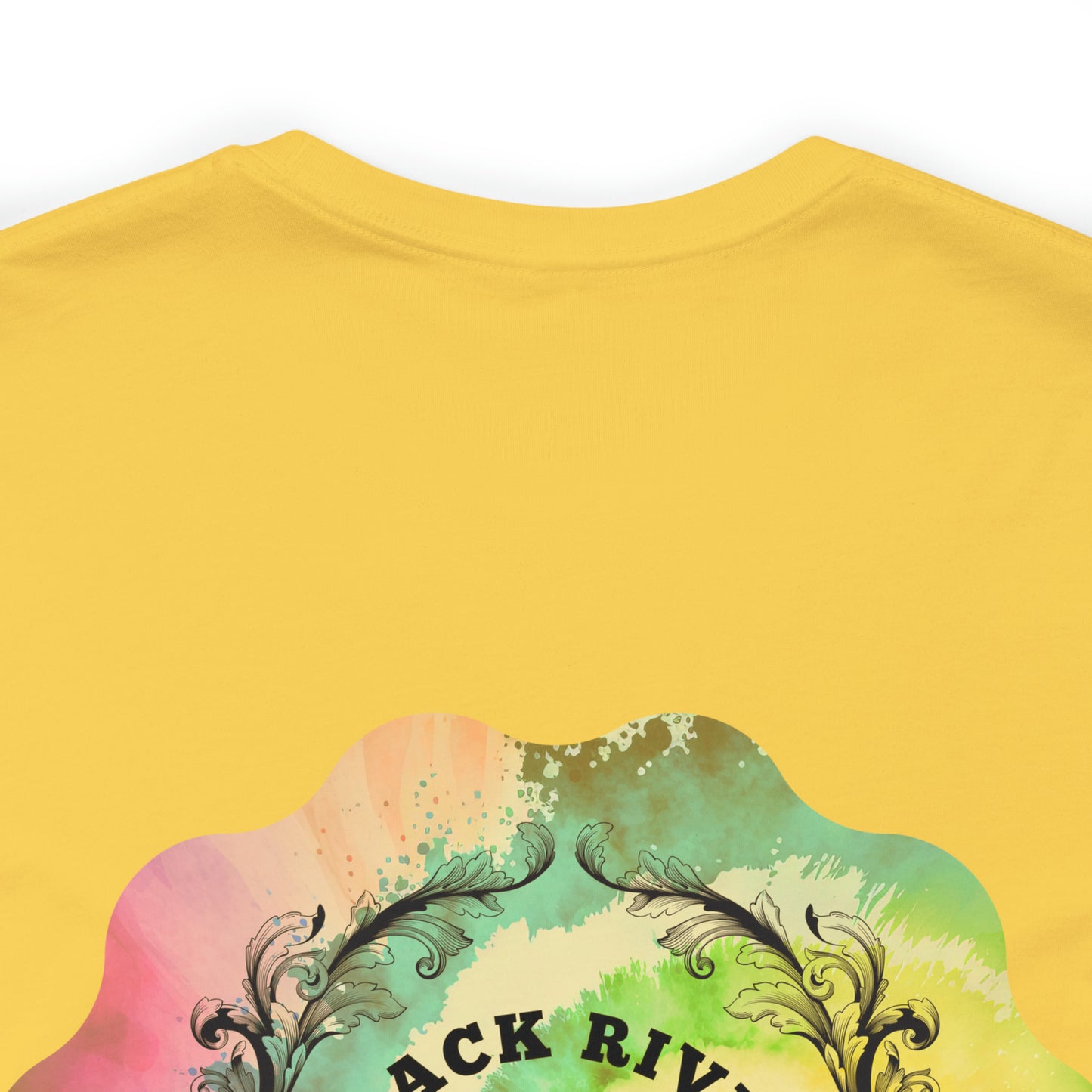 Tie Dye Black River Search & Rescue Logo Unisex Jersey Short Sleeve Tee
