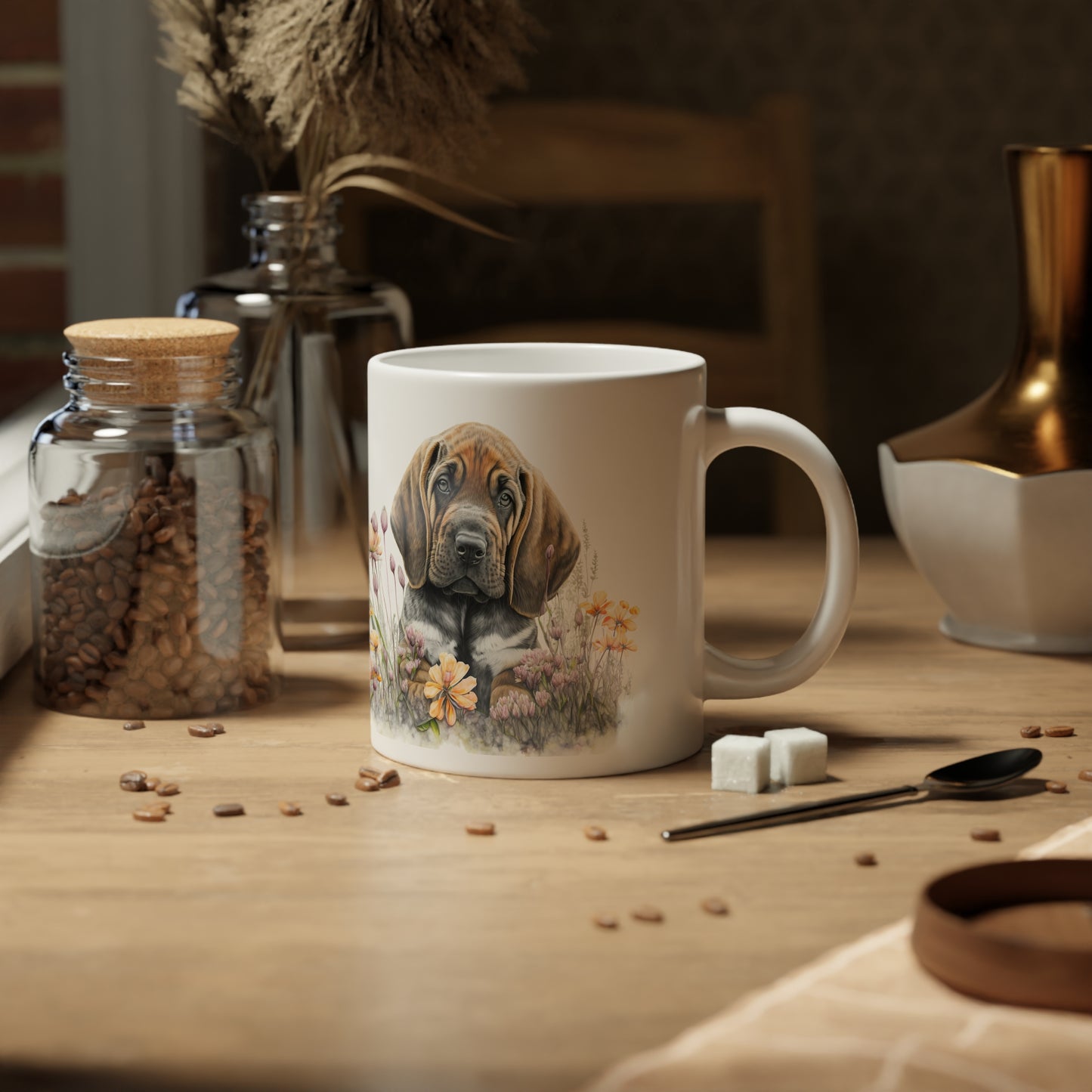 Jumbo Mug, 20oz, Bloodhound Puppy