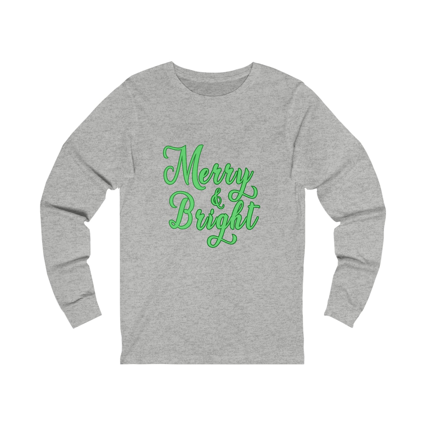 Green Merry & Bright Long Sleeve Tee