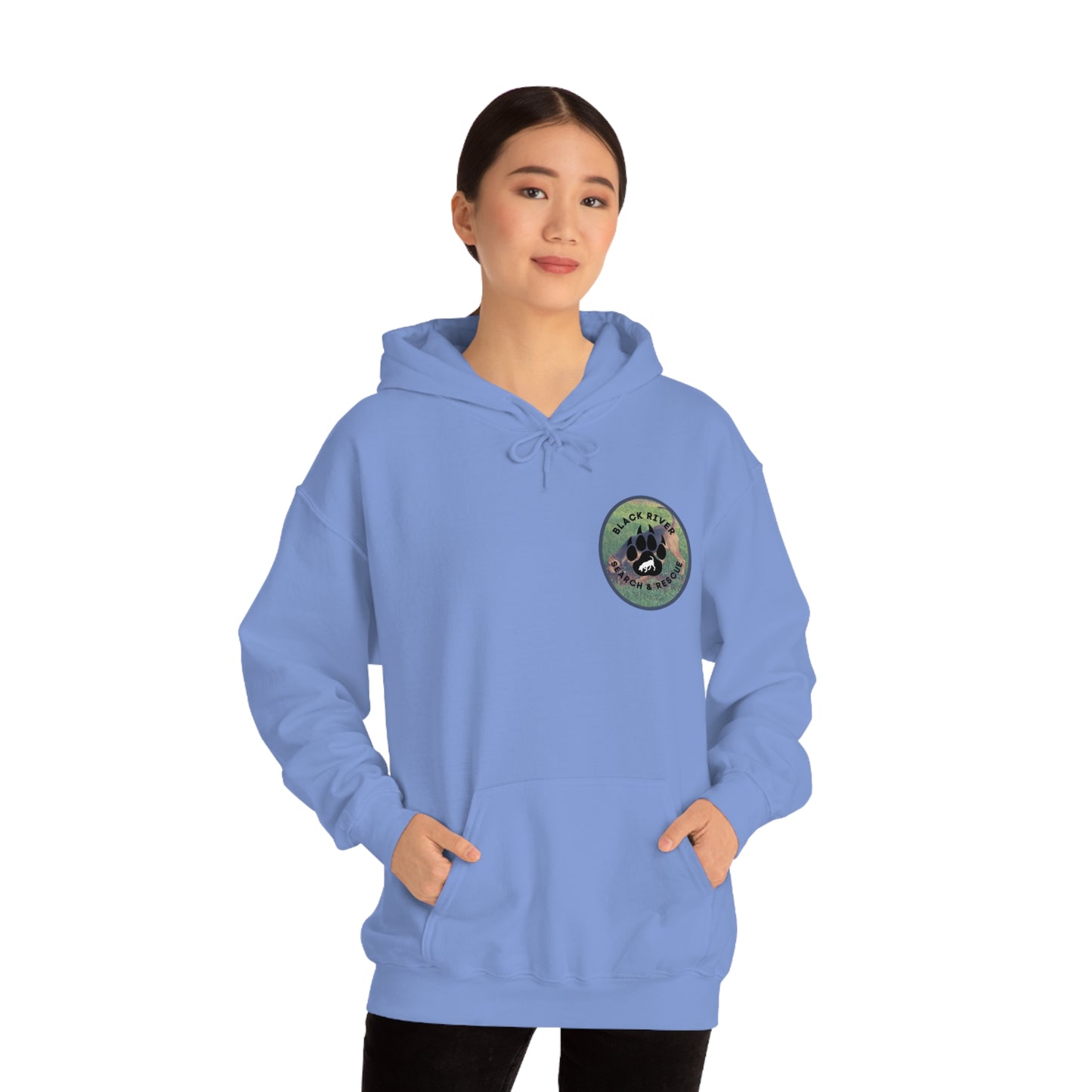 Black River Search & Rescue Logo with Lucy Unisex Heavy Blend™ Hooded Sweatshirt