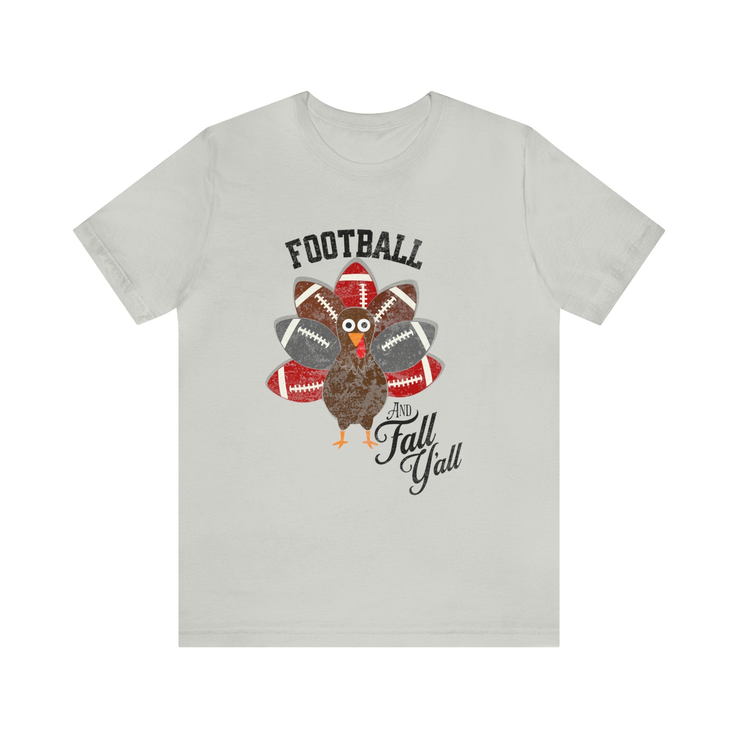 Vintage Red and Gray Football Short Sleeve Tee, Football and turkey shirt, Ohio State