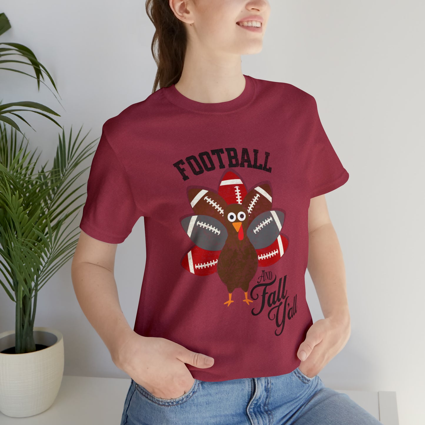 Vintage Red and Gray Football Short Sleeve Tee, Football and turkey shirt, Ohio State