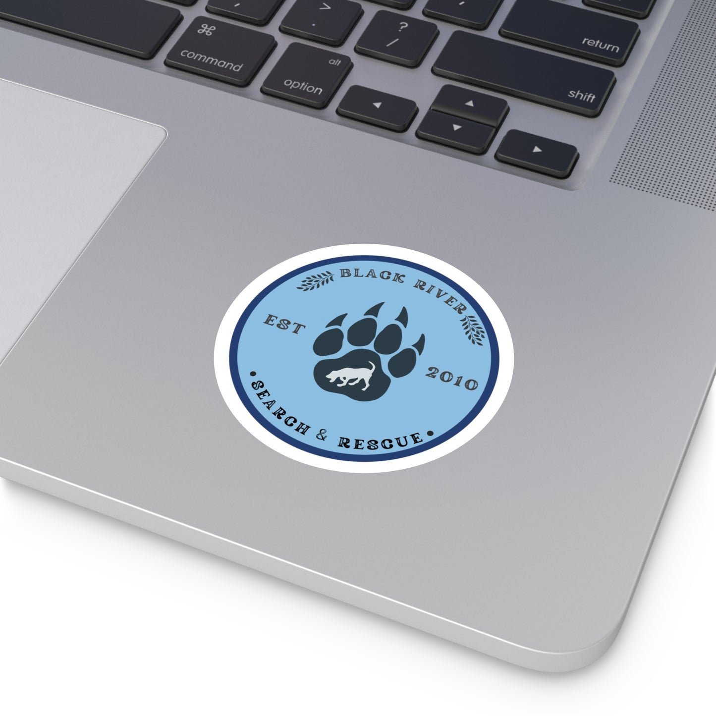 BRSAR Logo Round Stickers, Indoor\Outdoor, Multiple sizes, Blue