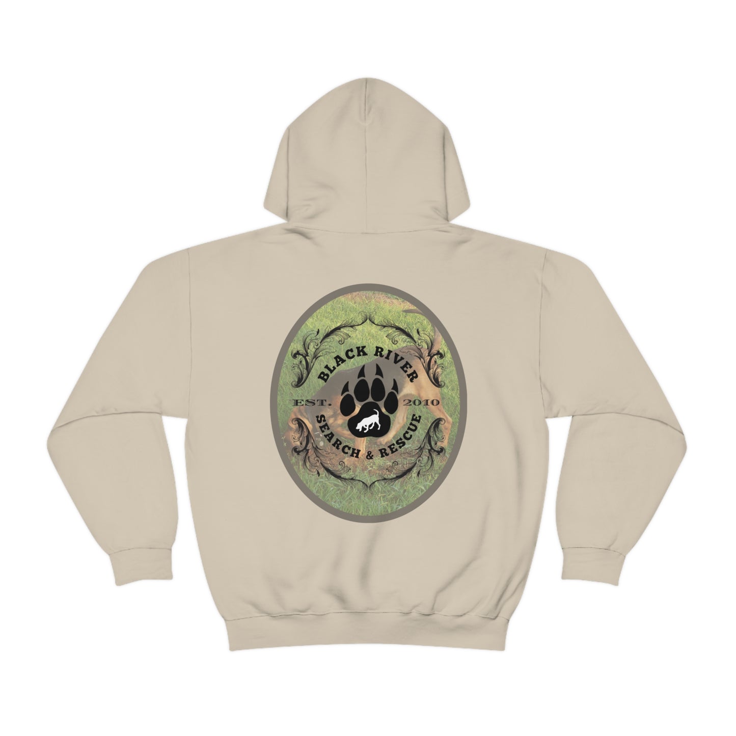 Black River Search & Rescue Logo with Lucy Unisex Heavy Blend™ Hooded Sweatshirt