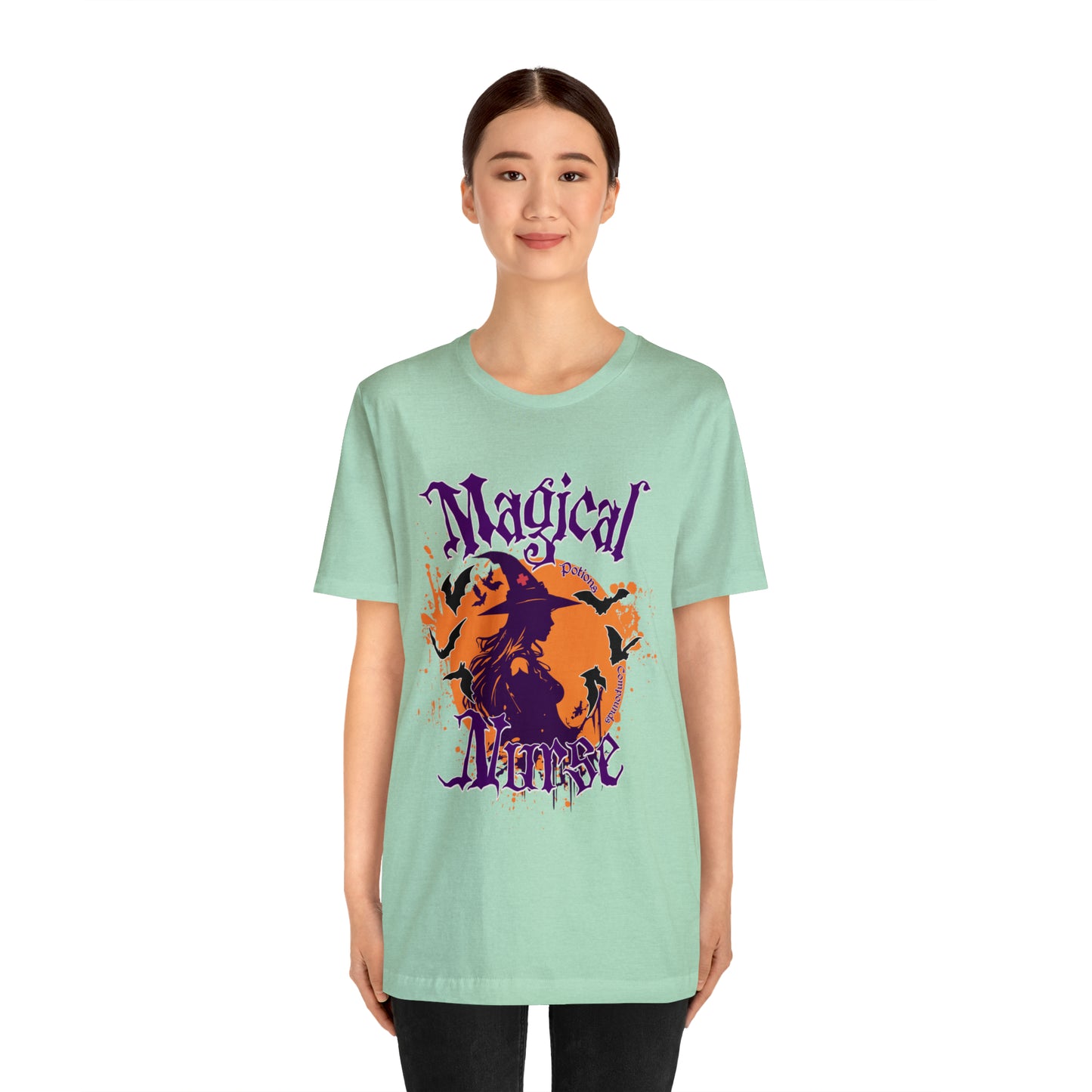 Magical Nurse Halloween short sleeved shirt