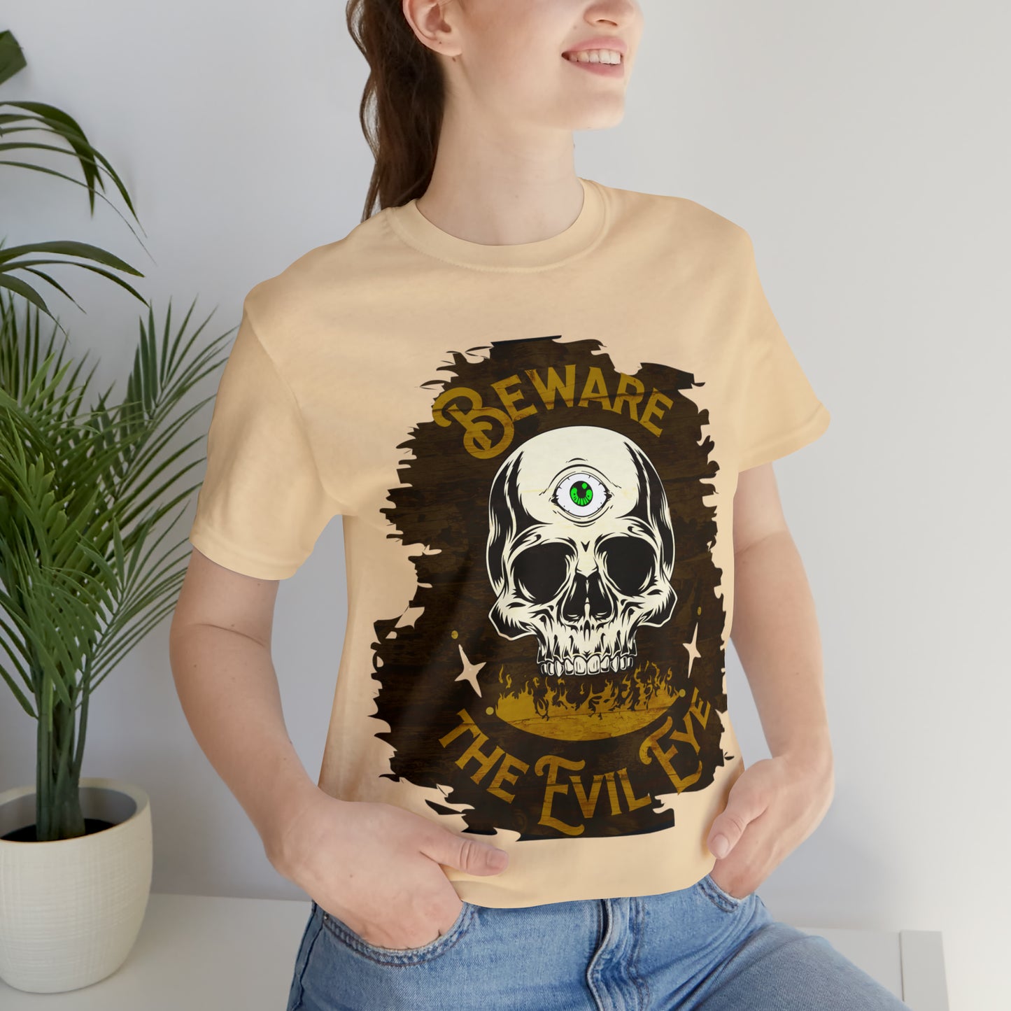 Green Evil Eye Halloween Shirt, Halloween shirt, Skull Shirt