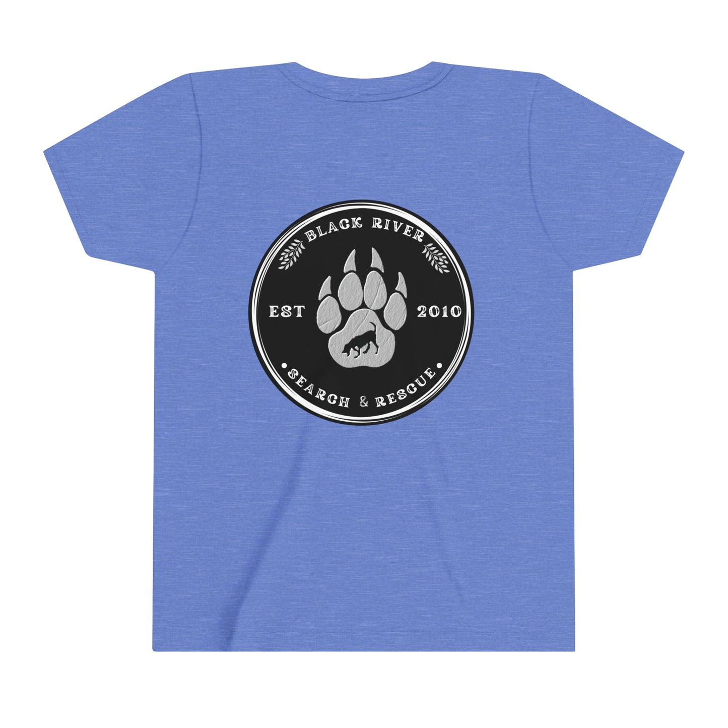 Black River Search & Rescue Black Logo Youth Short Sleeve Tee