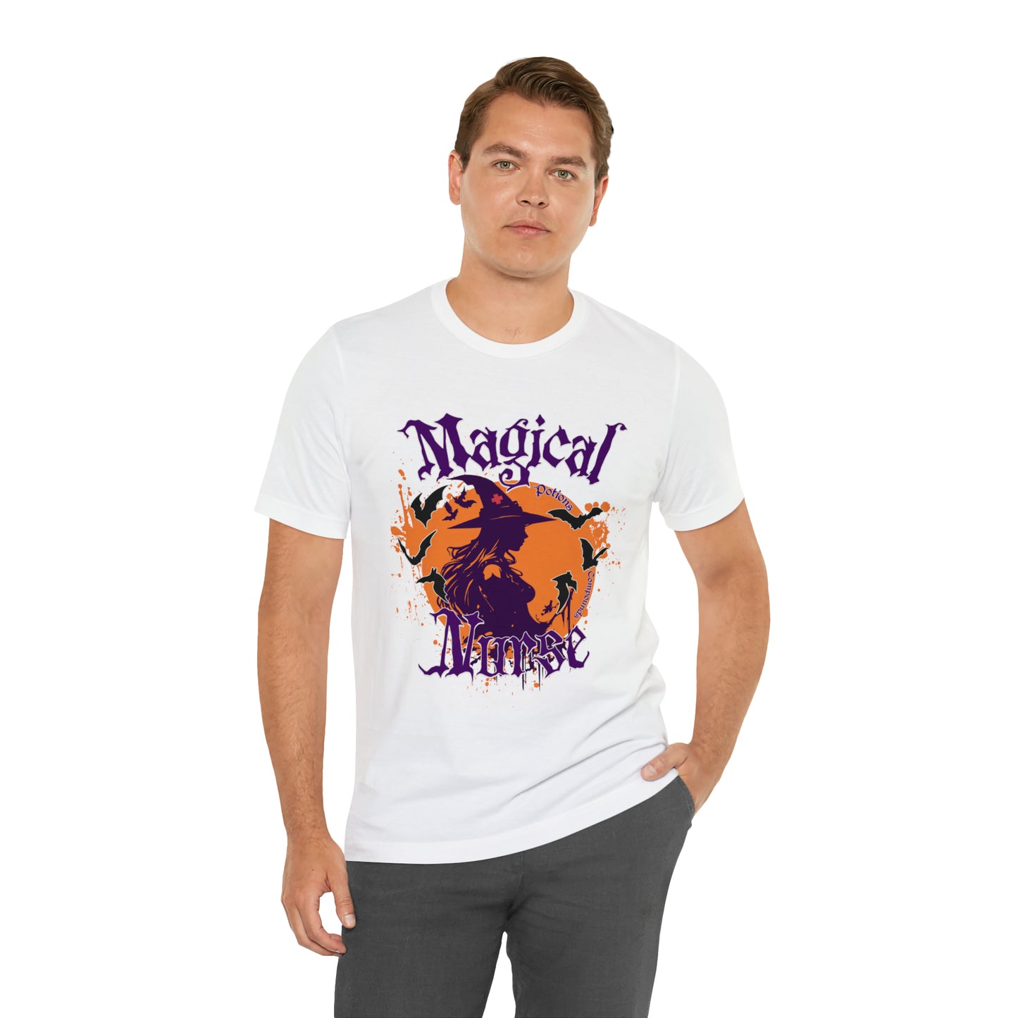 Magical Nurse Halloween short sleeved shirt