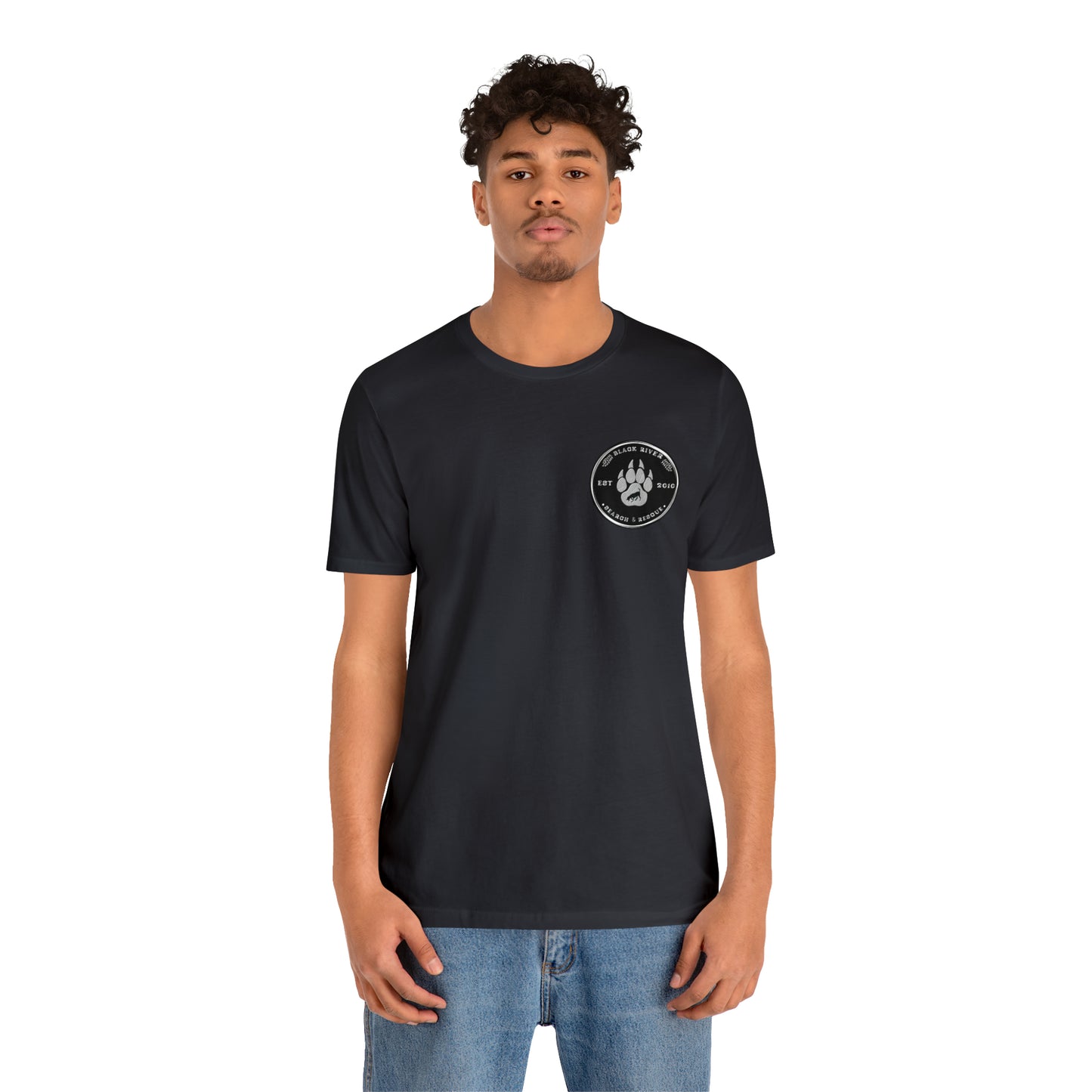 Black River logo black Short Sleeve Tee