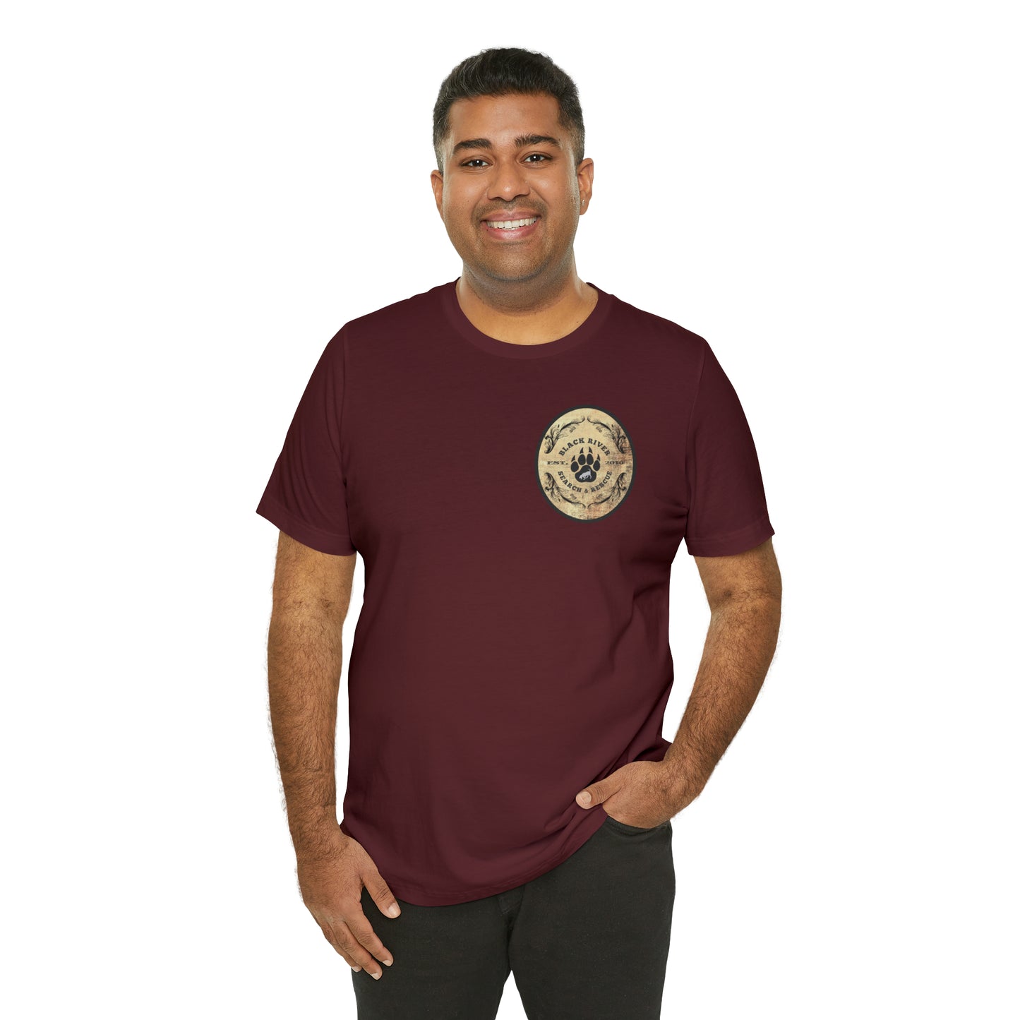 Black River Search & Rescue Logo Unisex Jersey Short Sleeve Tee