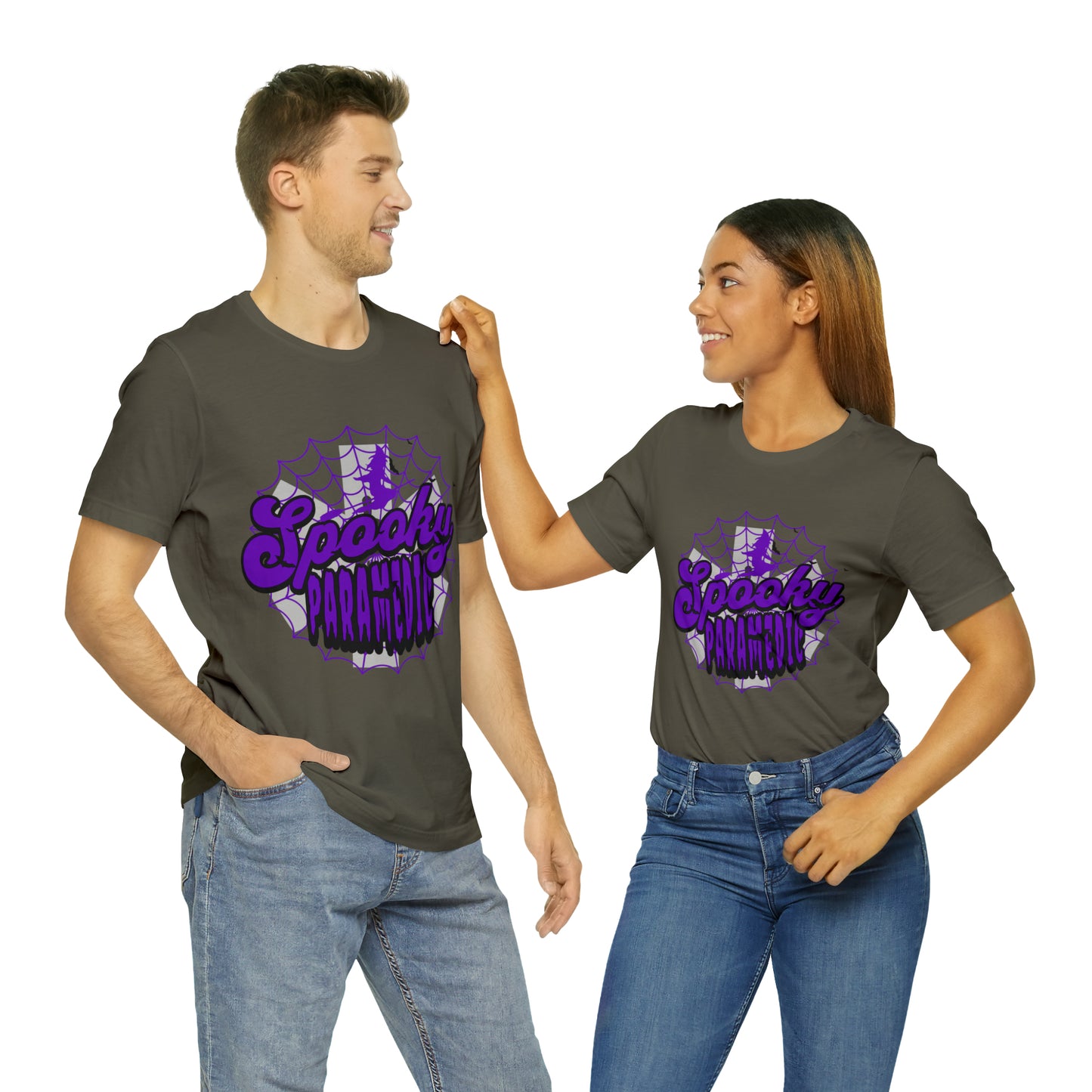 Fun Halloween Paramedic Shirt, Halloween shirt, Purple Spooky Paramedic shirt, Paramedic gift