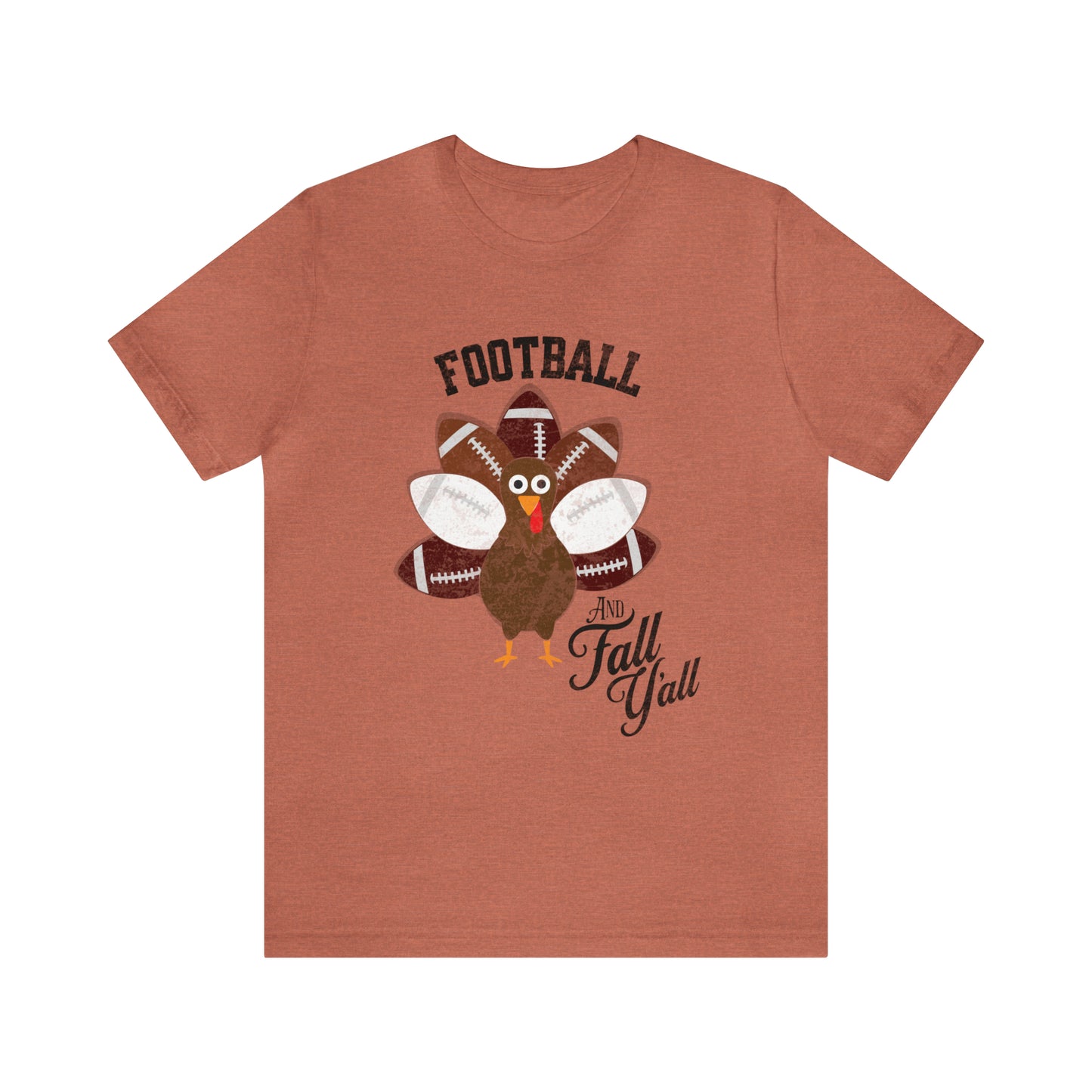 Vintage Dark Red and White Football and Fall Short Sleeve Tee, Football and turkey shirt, Texas A&M