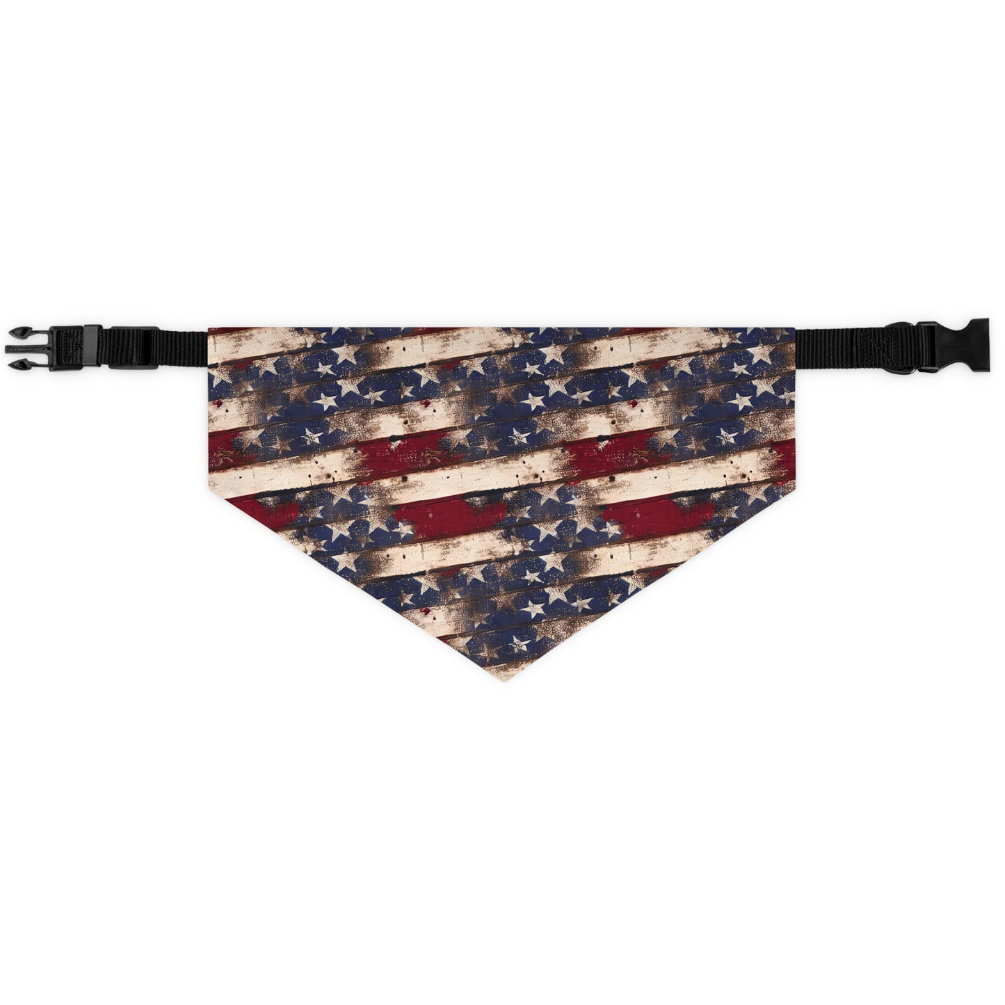 Distressed Flag 4th of July Patriotic Pet Bandana Collar