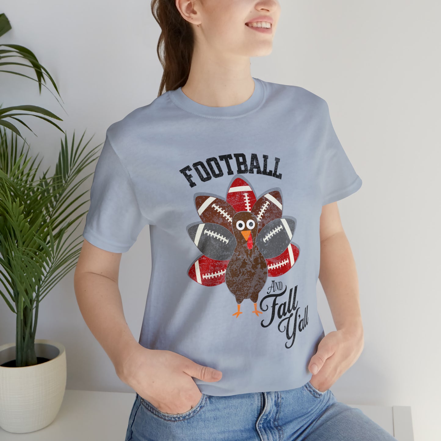 Vintage Red and Gray Football Short Sleeve Tee, Football and turkey shirt, Ohio State