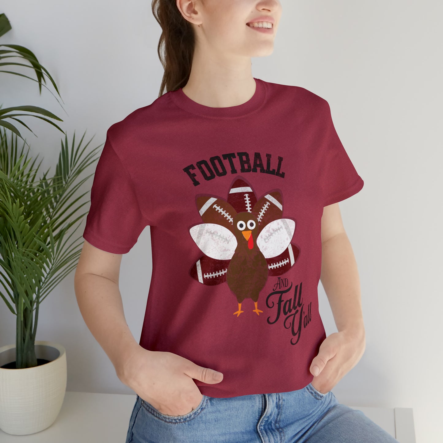 Vintage Maroon and White Football and Fall Short Sleeve Tee, Football and turkey shirt, Mississippi State