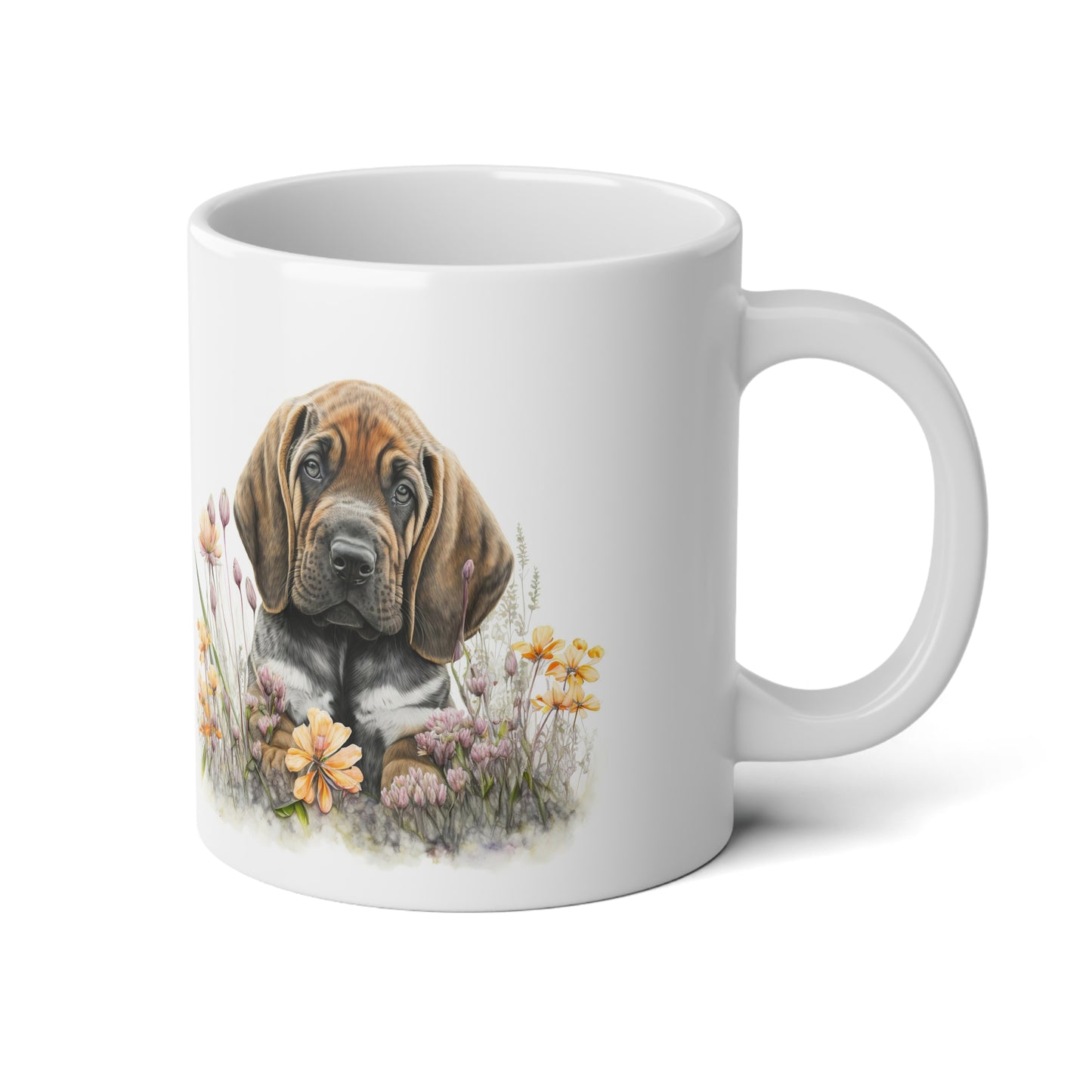 Jumbo Mug, 20oz, Bloodhound Puppy