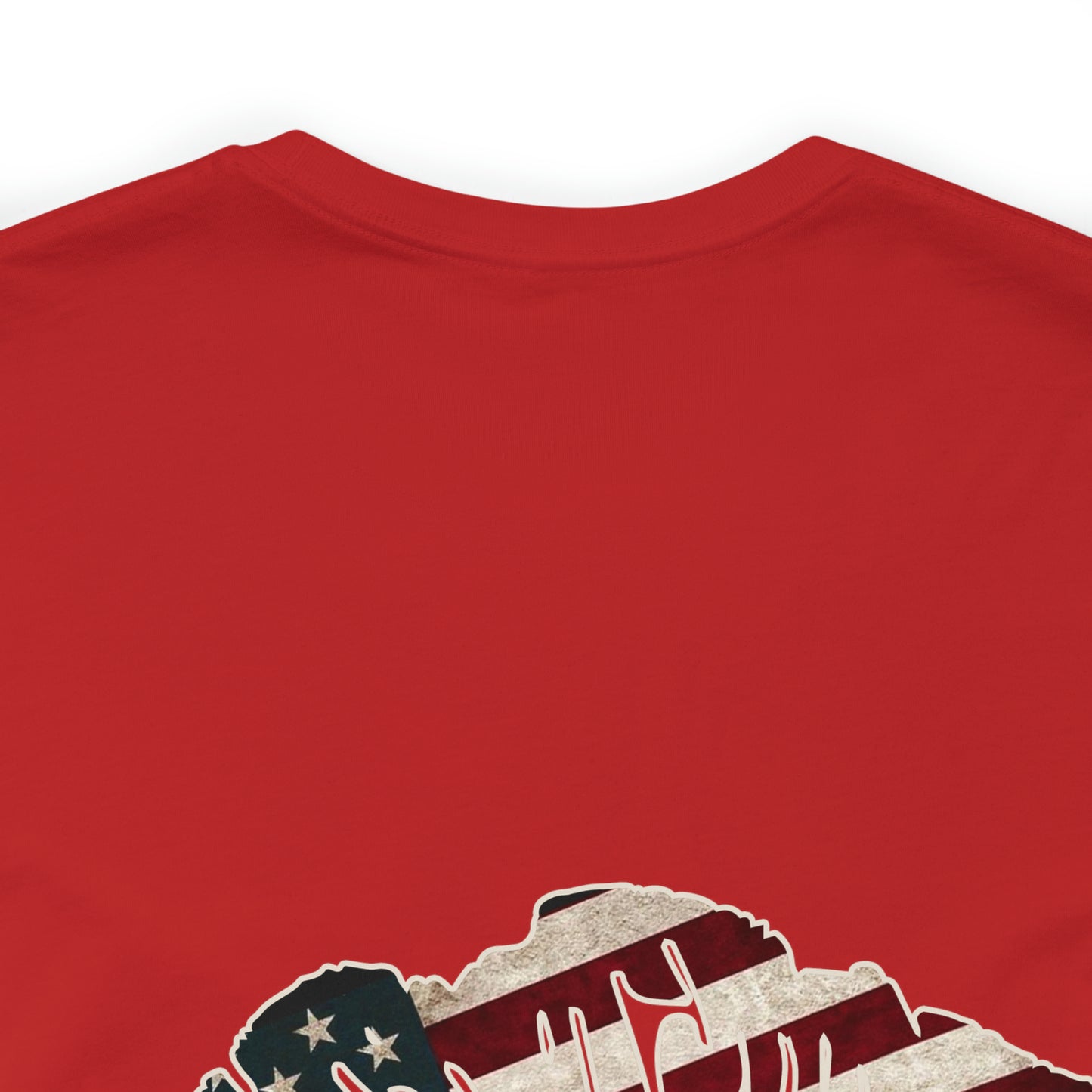 American Flag Lips 4th of July Unisex Jersey Short Sleeve Tee Patriotic Retro