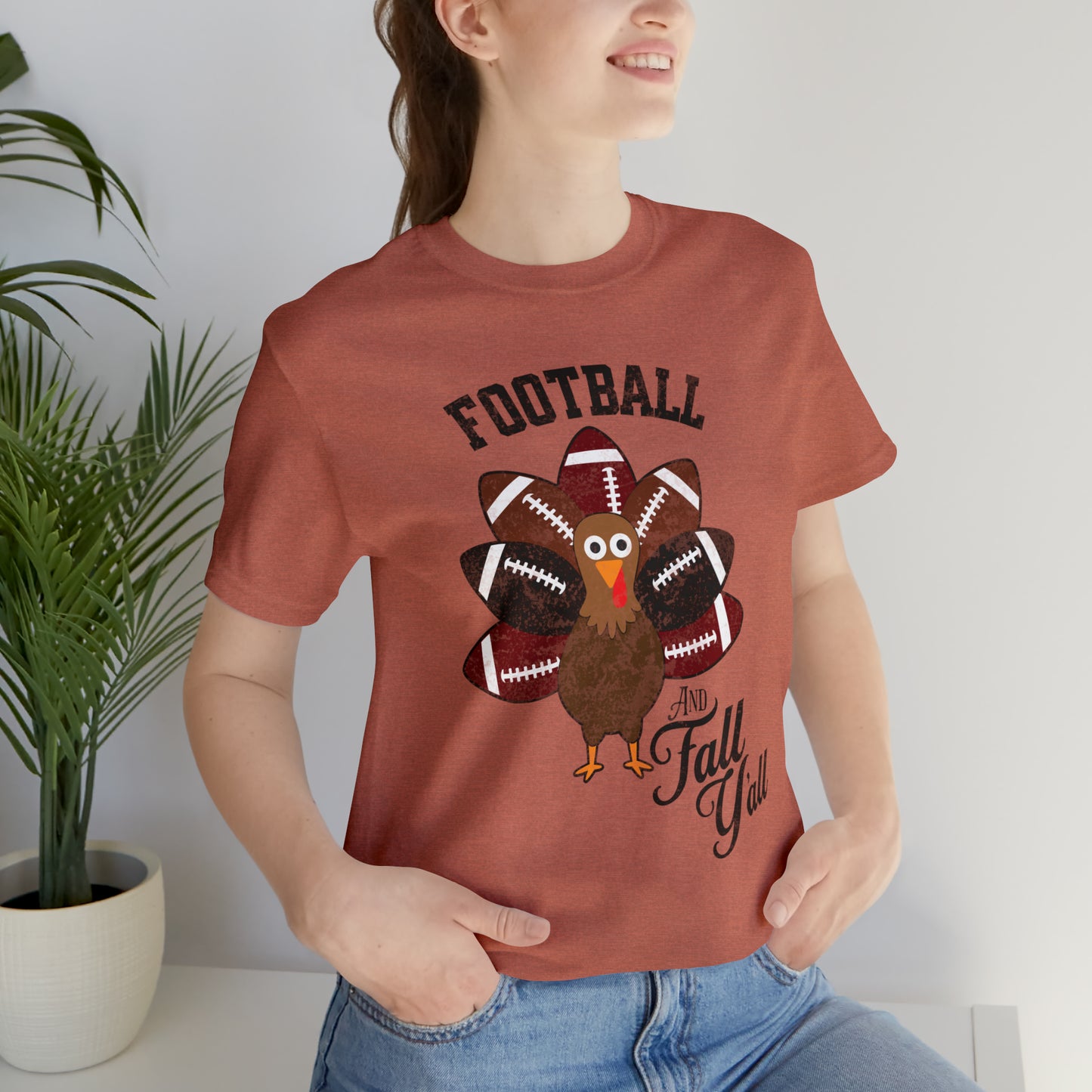 Vintage Garnet and Black Football and Fall Short Sleeve Tee, Football and turkey shirt, South Carolina