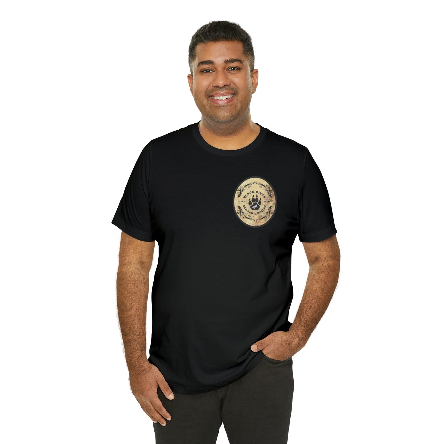 Black River Search & Rescue Logo Unisex Jersey Short Sleeve Tee