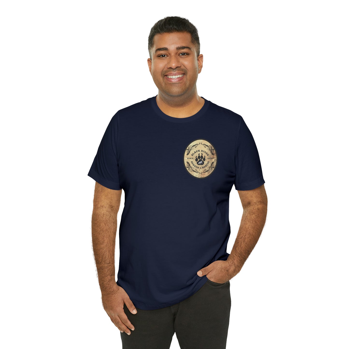 Black River Search & Rescue Logo Unisex Jersey Short Sleeve Tee