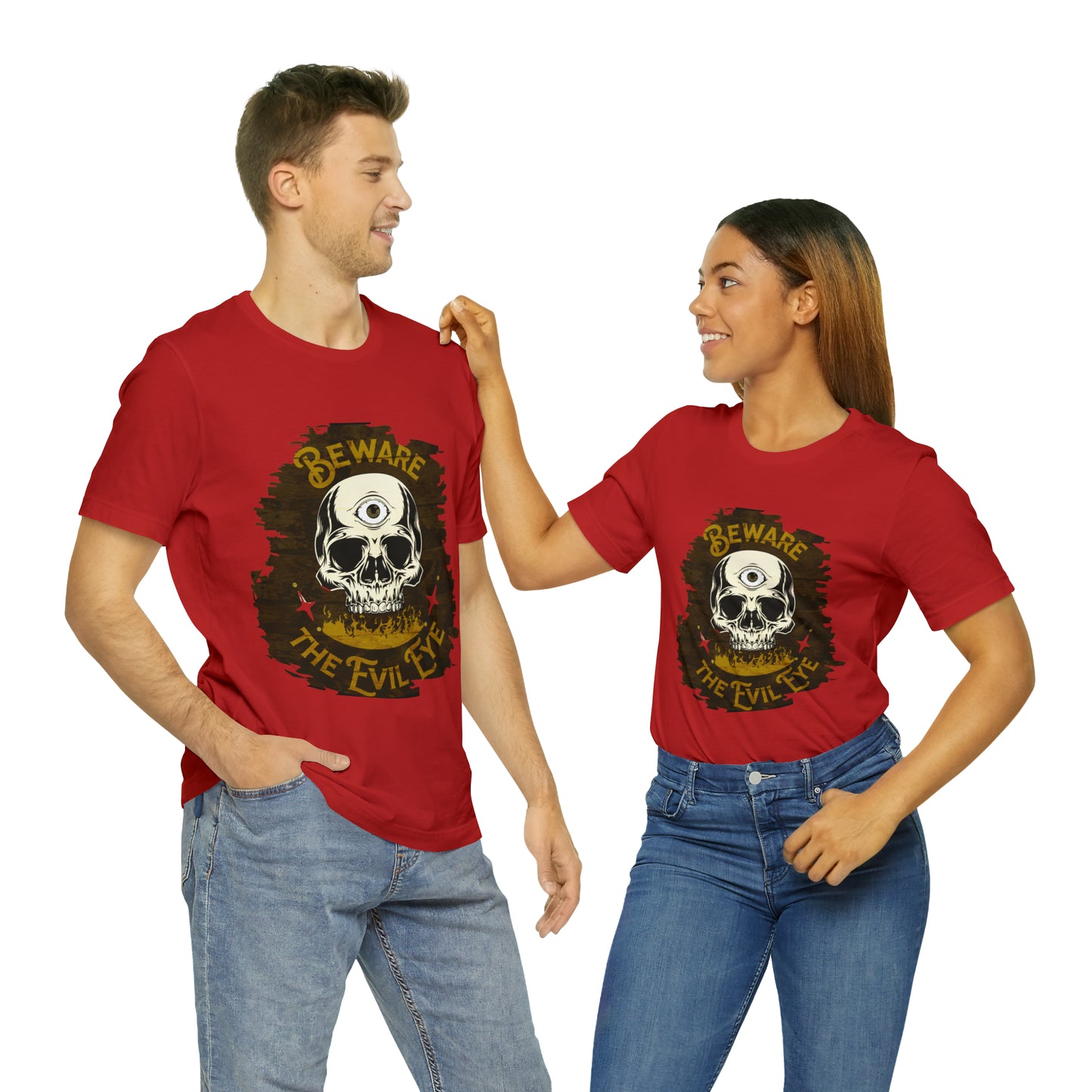 Brown Evil Eye Halloween Shirt, Halloween shirt, Skull Shirt