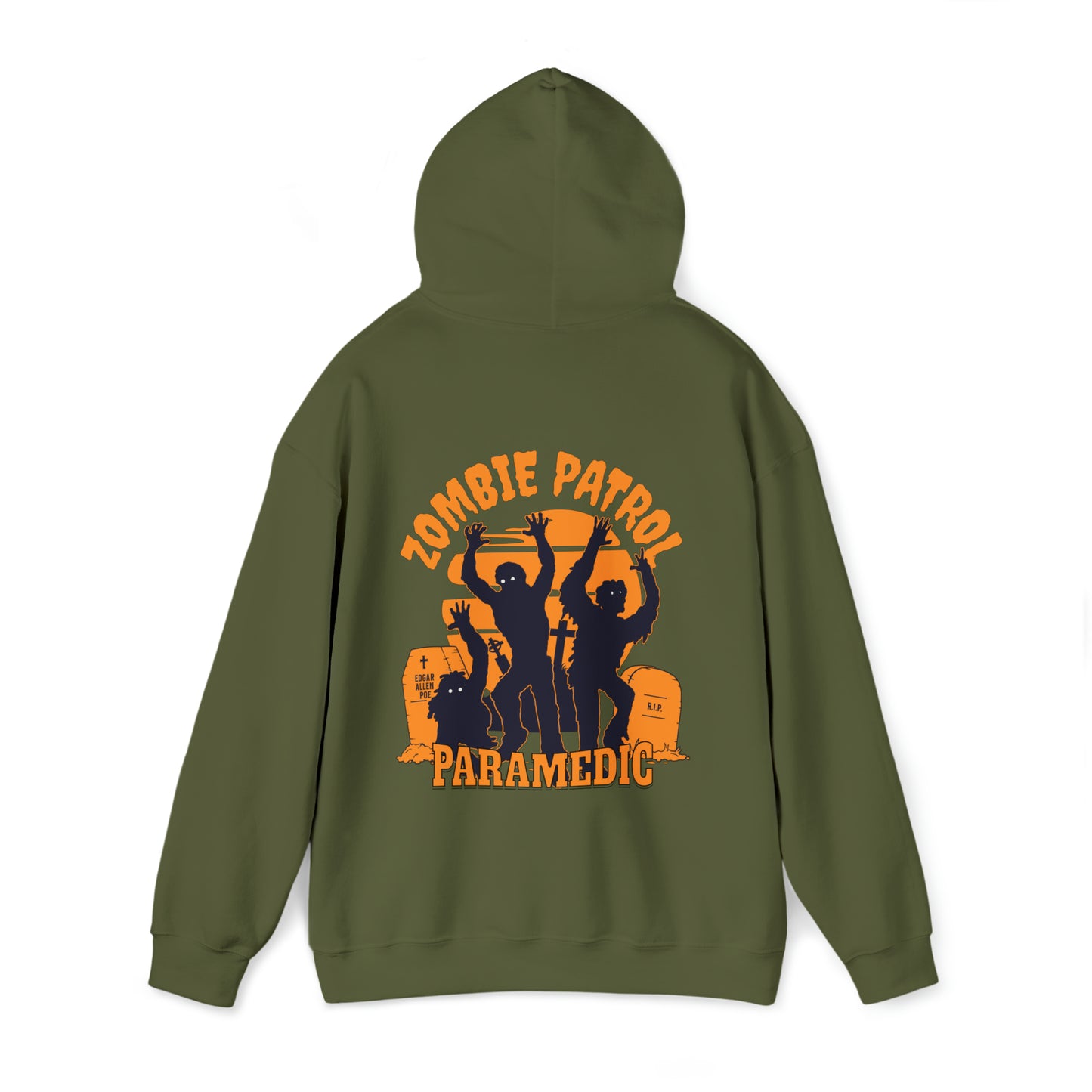 Zombie Patrol Paramedic Halloween Hooded Sweatshirt