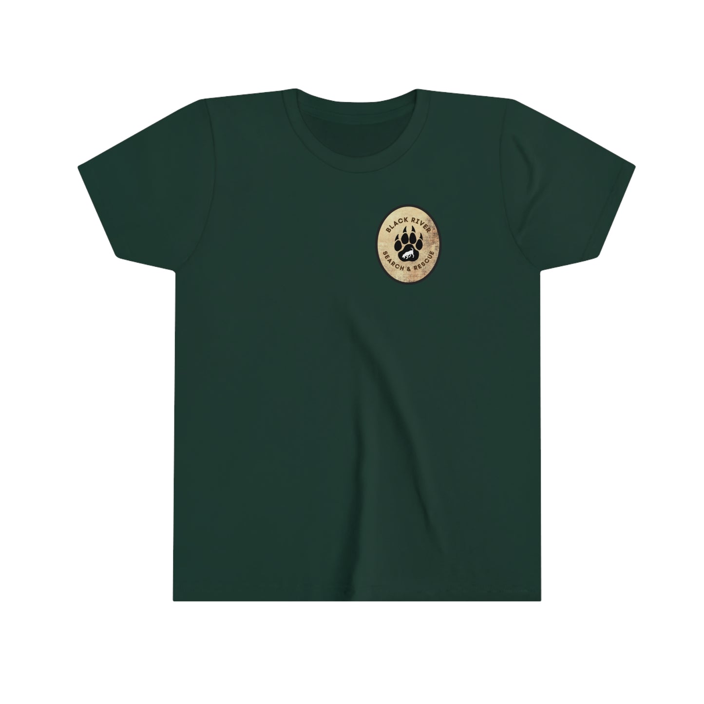 Black River Search & Rescue Logo Youth Short Sleeve Tee