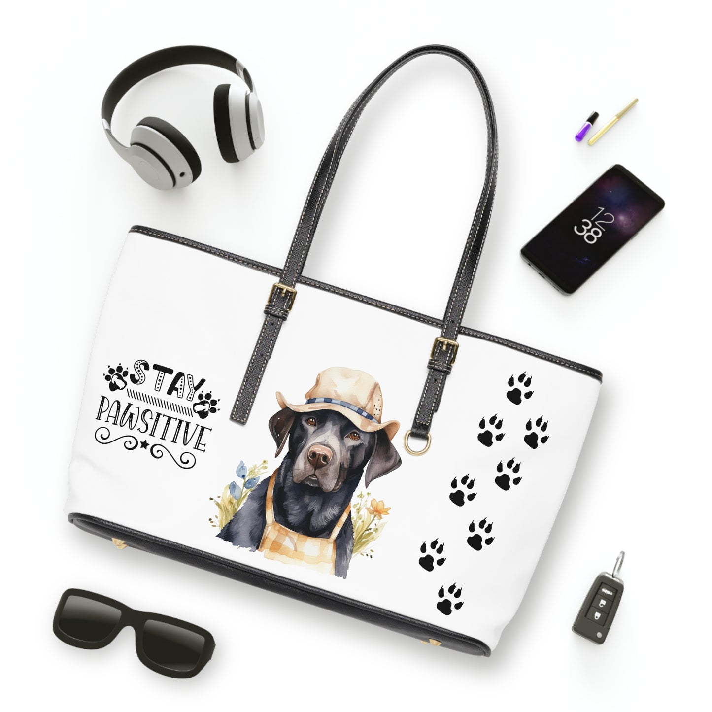 Country Lab Leather Shoulder Bag You had me at woof stay pawsitive