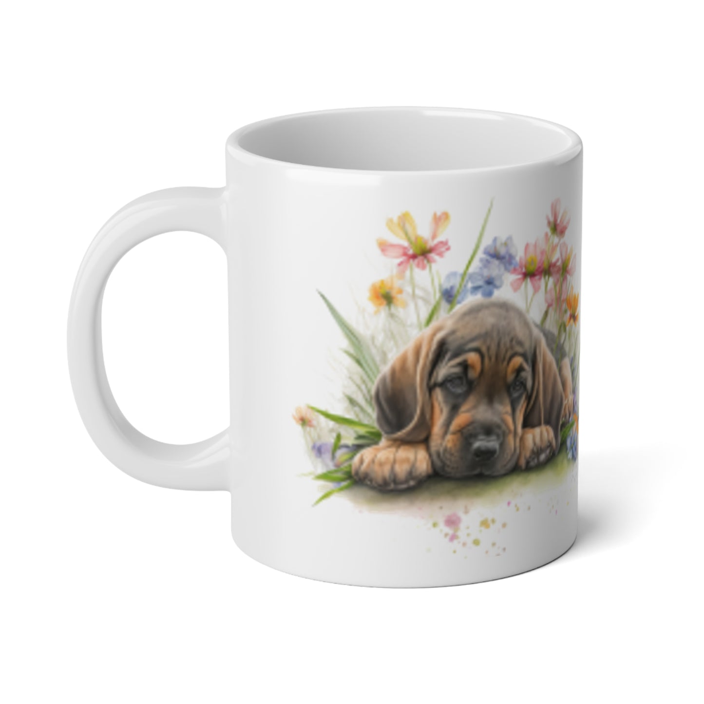 Jumbo Mug, 20oz, Bloodhound Puppy