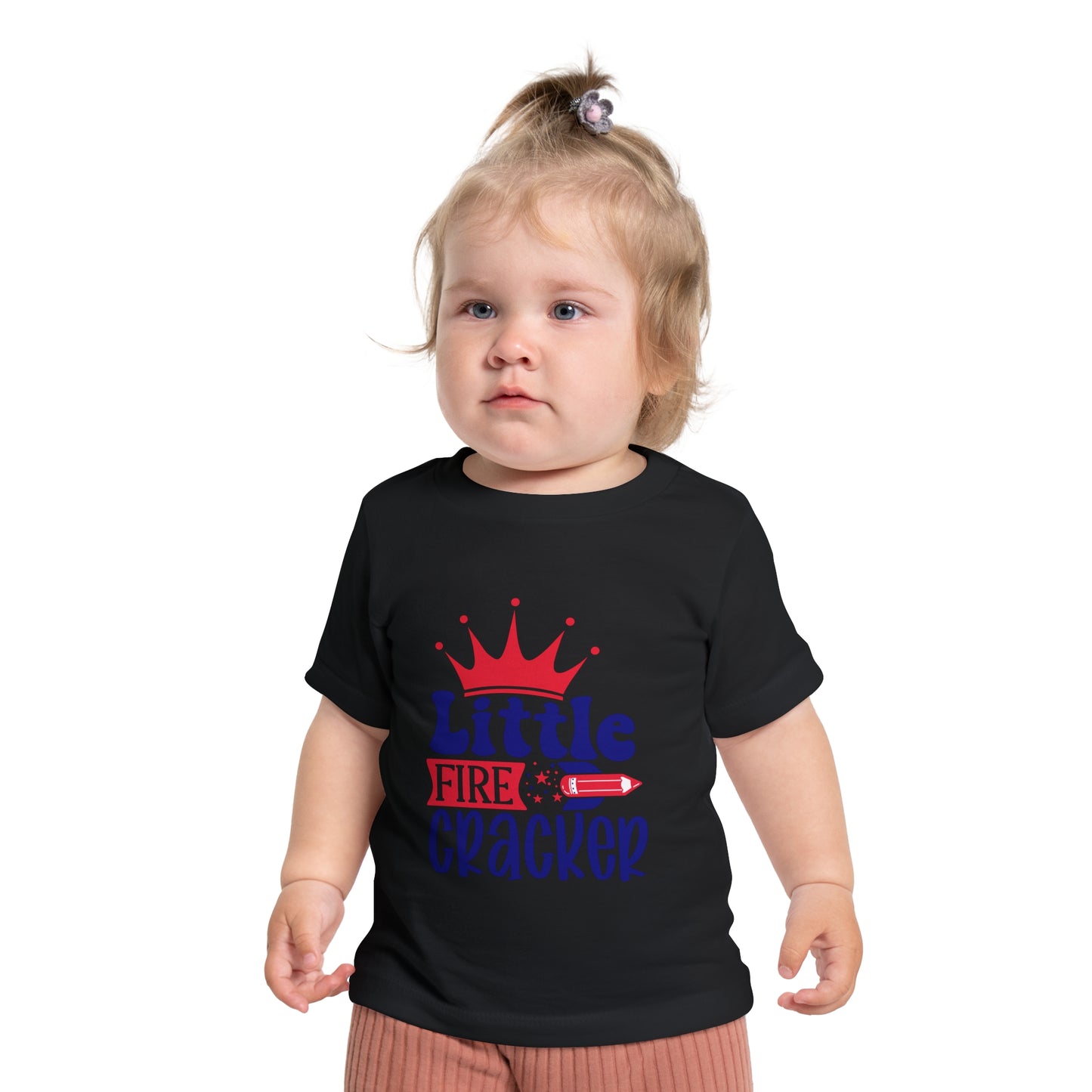 Little firecracker 4th of July Baby Short Sleeve T-Shirt Patriotic