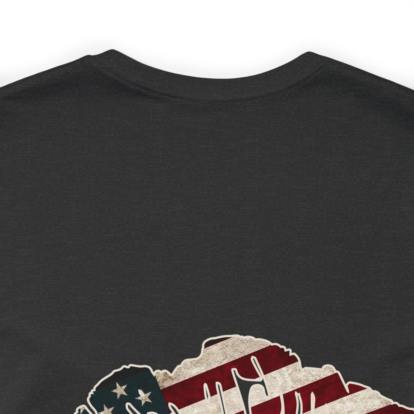 American Flag Lips 4th of July Unisex Jersey Short Sleeve Tee Patriotic Retro