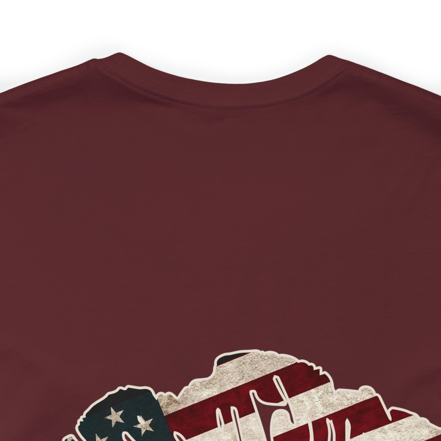 American Flag Lips 4th of July Unisex Jersey Short Sleeve Tee Patriotic Retro