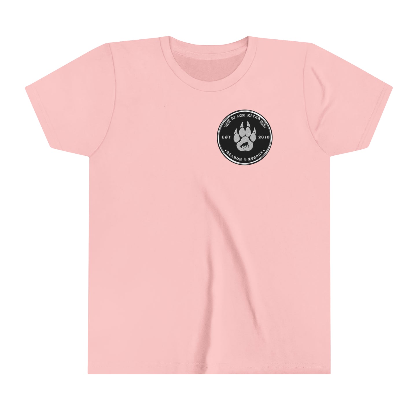 Black River Search & Rescue Black Logo Youth Short Sleeve Tee