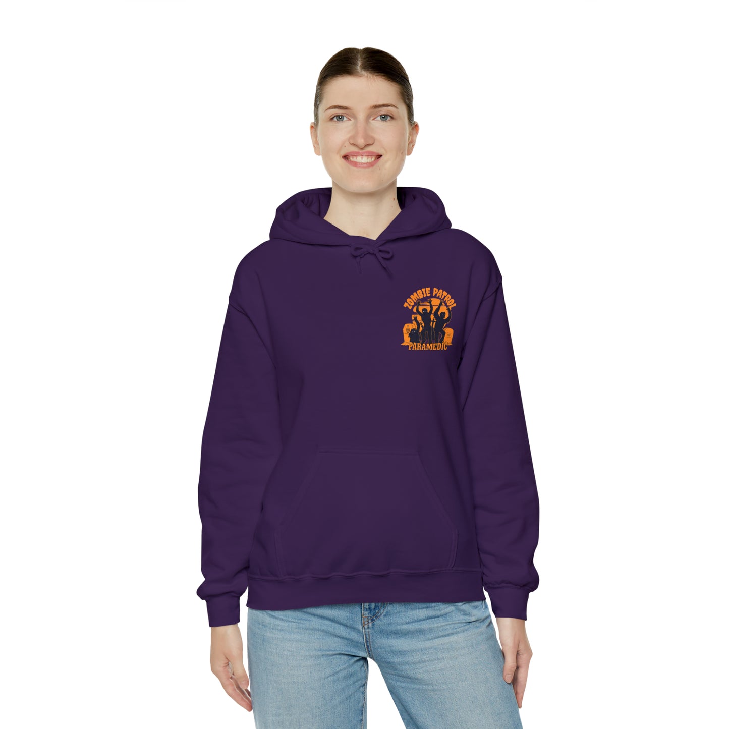 Zombie Patrol Paramedic Halloween Hooded Sweatshirt