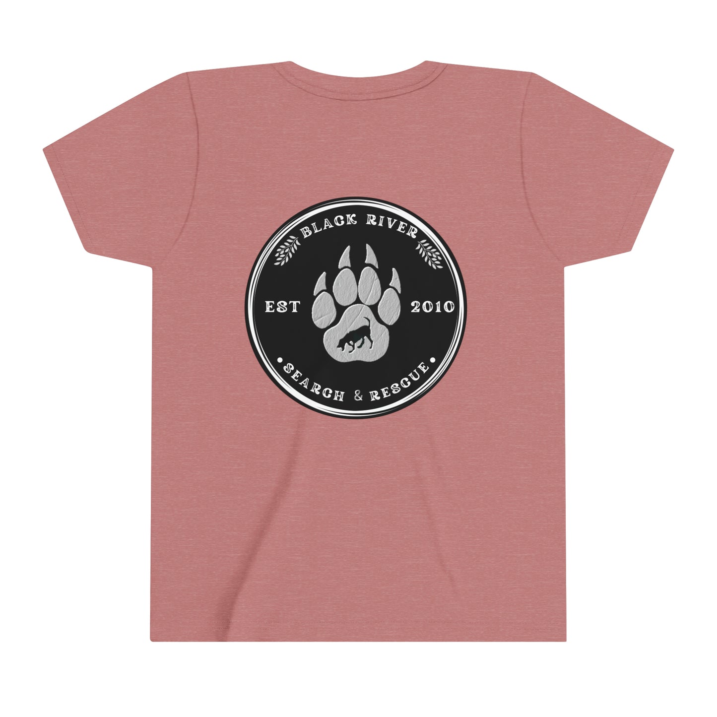 Black River Search & Rescue Black Logo Youth Short Sleeve Tee