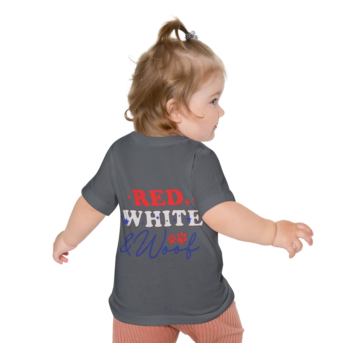 Paw Print Flag Baby Short Sleeve T-Shirt Patriotic