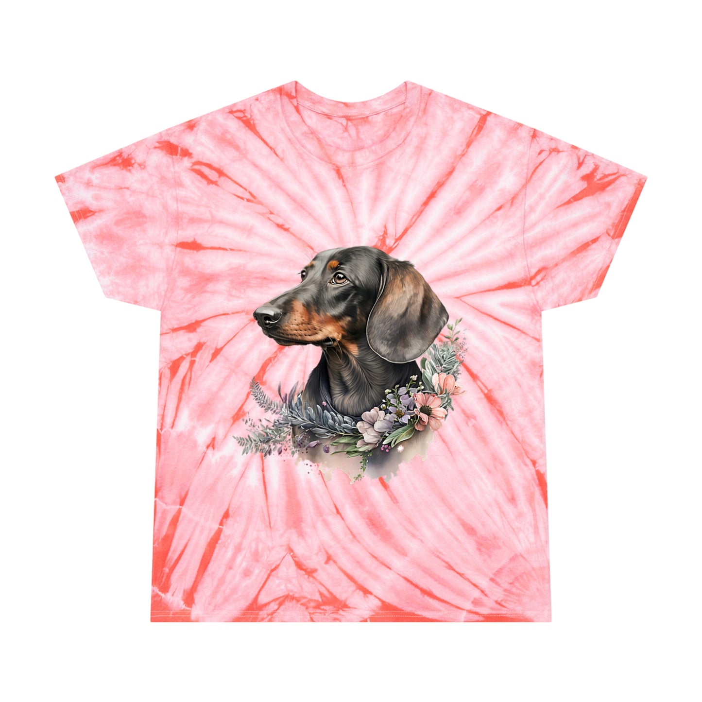 Dachshund pawprint Love Tie-Dye Tee, Cyclone