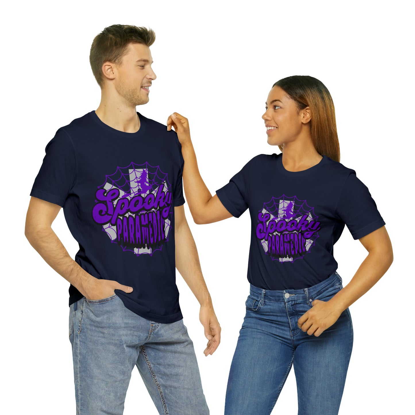 Fun Halloween Paramedic Shirt, Halloween shirt, Purple Spooky Paramedic shirt, Paramedic gift